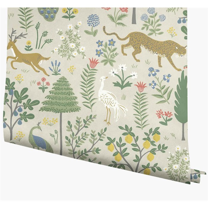 Papier peint à motif floral avec animaux - Eijffinger Rifle Paper RP7303