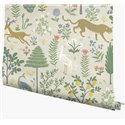 Papel pintado de patrón floral con animales - Eijffinger Rifle Paper RP7303