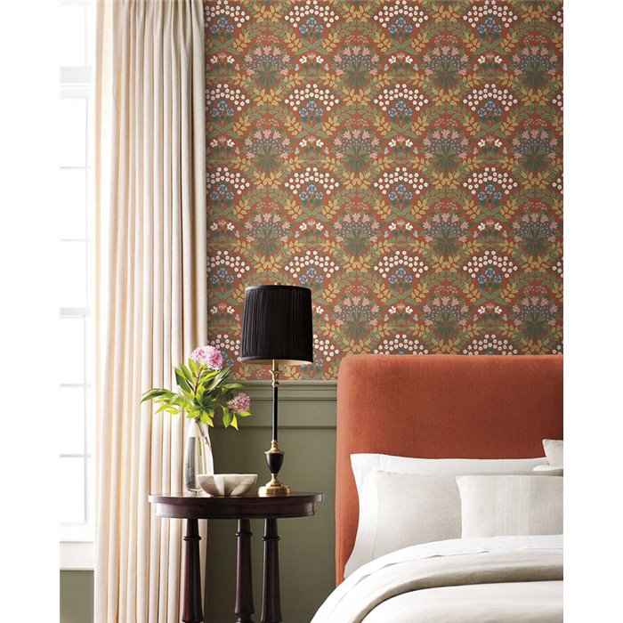 Red vintage floral wallpaper - Eijffinger Rifle Paper RP7320