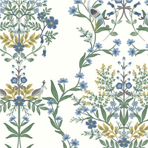 Botanical small flower wallpaper white - Eijffinger Rifle Paper RI5155