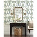 Illustrated floral wallpaper in blue tones - Eijffinger Rifle Paper RP7330