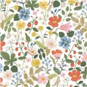 White wildflower wallpaper - Eijffinger Rifle Paper RP7354