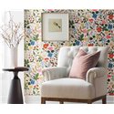 White wildflower wallpaper - Eijffinger Rifle Paper RP7354