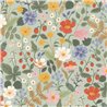 Pastel green romantic floral wallpaper - Eijffinger Rifle Paper RP7356
