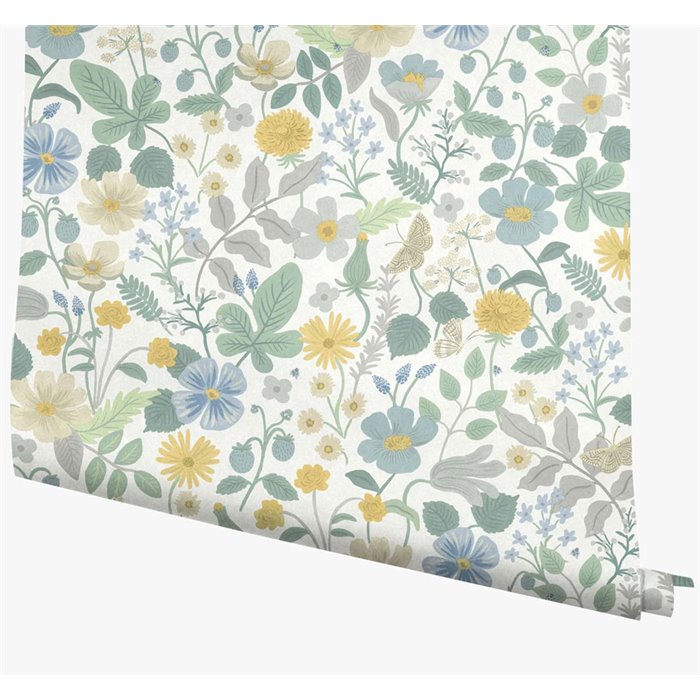Papel pintado flores silvestres blanco y tonos pastel - Eijffinger Rifle Paper RP7357