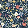 Papier peint floral romantique bleu multicolore - Eijffinger Rifle Paper RP7358