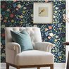 Multicolor blue romantic floral wallpaper - Eijffinger Rifle Paper RP7358