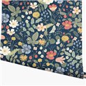 Multicolor blue romantic floral wallpaper - Eijffinger Rifle Paper RP7358