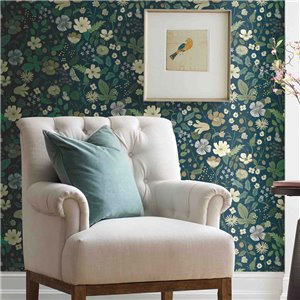 Papel pintado vintage bouquet flores multicolor - Eijffinger Rifle Paper RI5122 2