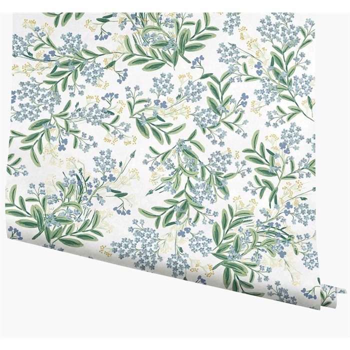 Romantic small flower wallpaper white - Eijffinger Rifle Paper RP7382