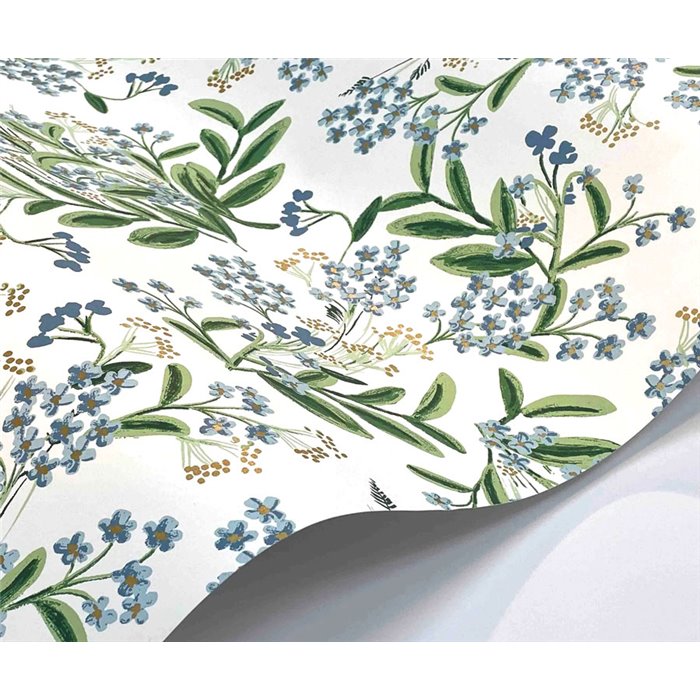 Romantische Tapete mit kleinen Blumen weiß - Eijffinger Rifle Paper RP7382