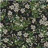 Romantische Tapete mit kleinen Blumen schwarz - Eijffinger Rifle Paper RP7384