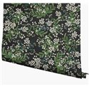 Romantic small flower wallpaper black - Eijffinger Rifle Paper RP7384