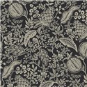 Rustic floral wallpaper with pomegranates black and beige - Eijffinger Rifle Paper RP7389