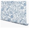 Florale Vintage-Tapete mit tropischen Granatäpfeln blau - Eijffinger Rifle Paper RP7390