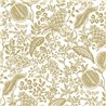 Rustikale Vintage-Tapete mit Blumen und Granatäpfeln gold - Eijffinger Rifle Paper RP7391