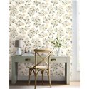 Papel pintado romántico de flores de hortensias blanco - Eijffinger Rifle Paper RP7393