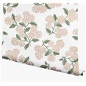 Papier peint romantique à fleurs d’hortensias blanc - Eijffinger Rifle Paper RP7393