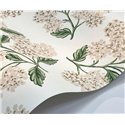 Papel pintado romántico de flores de hortensias blanco - Eijffinger Rifle Paper RP7393
