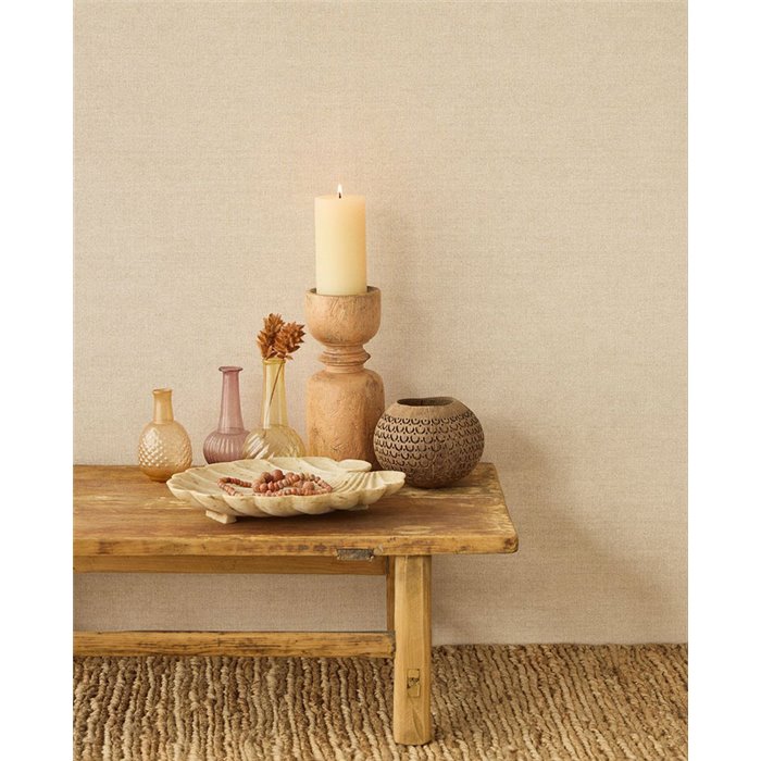 Papier peint textile effet soie beige - Eijffinger Amber 350632