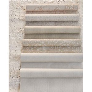 Papier peint en fibres végétales tissées vert - Eijffinger Amber 350676 2