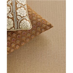 Papier peint en fibres végétales tissées vert - Eijffinger Amber 350676 2