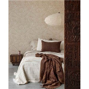 Papel pintado vintage de flores grandes beige - Eijffinger Amber 350660 2