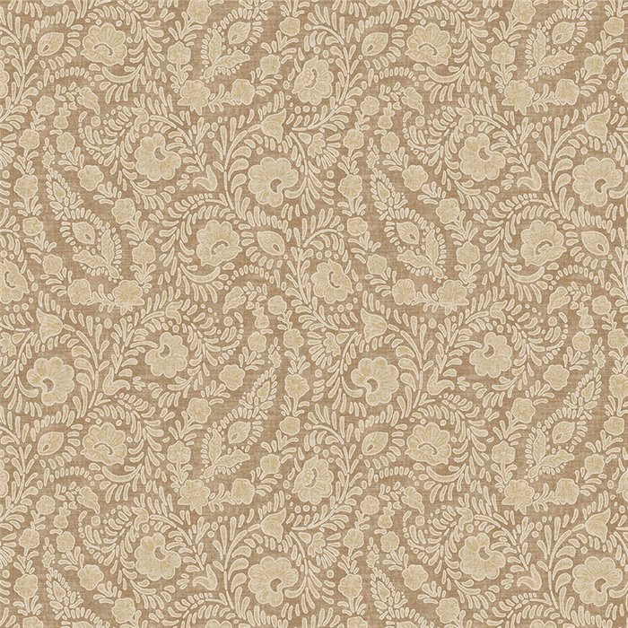 Persian paisley cashmere wallpaper in brown - Eijffinger Amber 350652