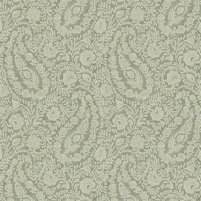 Papier peint bohème floral de cachemire vert - Eijffinger Amber 350655