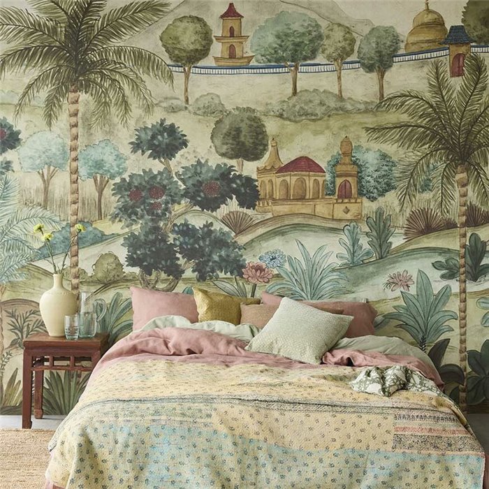 Papier peint panoramique jardin palacieux oriental tropical - Eijffinger Amber 350680