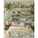 Oriental tropical palace garden wall mural - Eijffinger Amber 350680