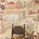 Oriental landscape wall mural with palace garden - Eijffinger Amber 350681