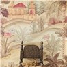 Oriental landscape wall mural with palace garden - Eijffinger Amber 350681