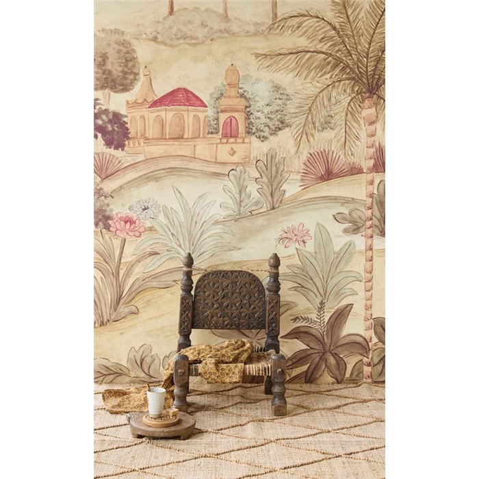 Papier peint panoramique paysage oriental avec jardin palacieux - Eijffinger Amber 350681