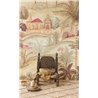 Oriental landscape wall mural with palace garden - Eijffinger Amber 350681