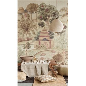 Vintage large floral wallpaper in brown - Eijffinger Amber 350661 2
