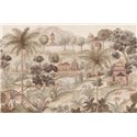 Orientalisches Palastgarten-Landschafts-Wandbild mit tropischem Garten - Eijffinger Amber 350682