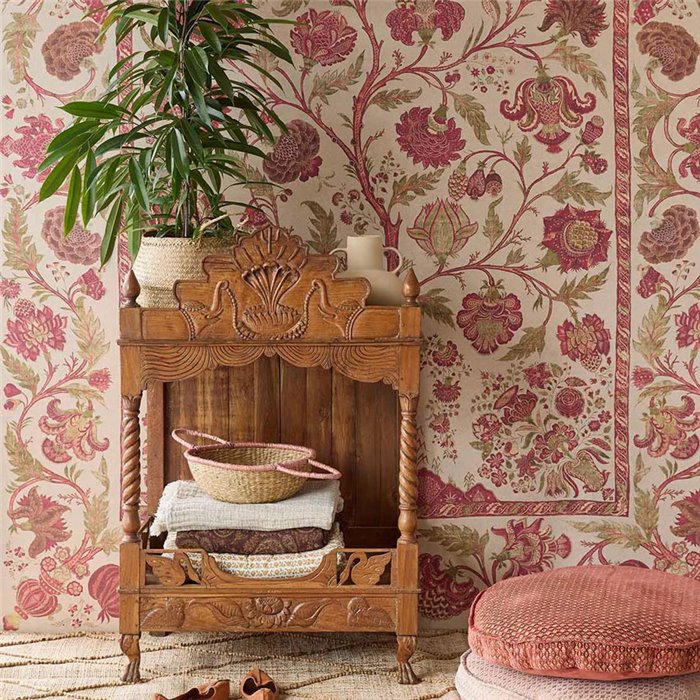 Mural de pared árbol de la vida con efecto tapiz - Eijffinger Amber 350685