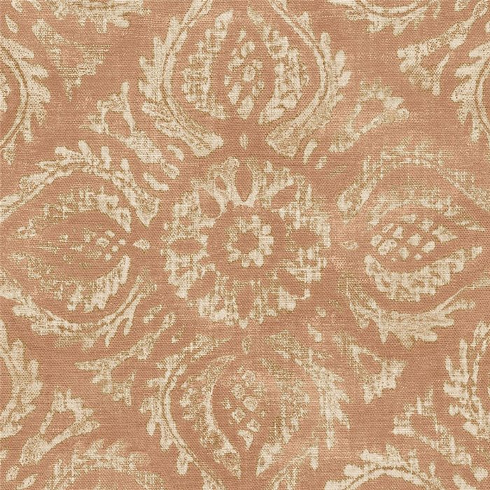 Papier peint à motif ornemental arabesque terracotta - Eijffinger Amber 350622