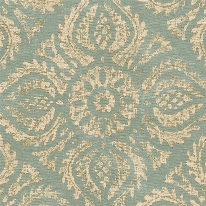 Papier peint arabesque bleu turquoise - Eijffinger Amber 350625