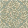 Papier peint arabesque bleu turquoise - Eijffinger Amber 350625