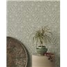 Persian paisley floral cashmere wallpaper in creamy beige - Eijffinger Amber 350650