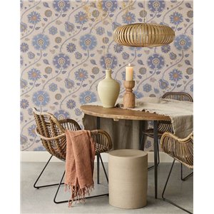 Papel pintado clásico de flores vintage lila - Eijffinger Amber 350644 2