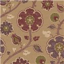Large-flower Indian-style wallpaper in terracotta - Eijffinger Amber 350612
