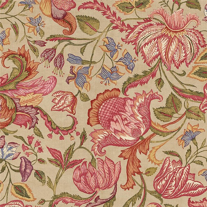 Vintage large red floral wallpaper - Eijffinger Amber 350640