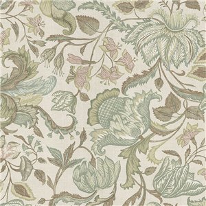 Papel pintado vintage de flores grandes rojas - Eijffinger Amber 350640