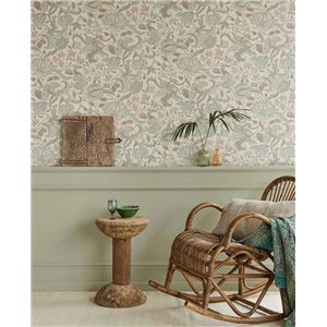Papel pintado vintage de flores grandes rojas - Eijffinger Amber 350640 2