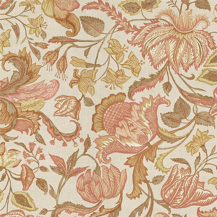 Papel pintado clásico romántico de flores grandes rosas - Eijffinger Amber 350643