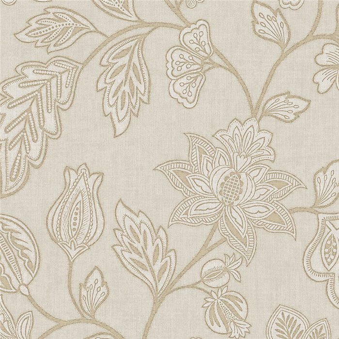 Vintage large floral wallpaper in beige - Eijffinger Amber 350660