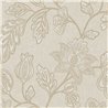 Vintage-Tapete mit großen Blumen in Beige - Eijffinger Amber 350660